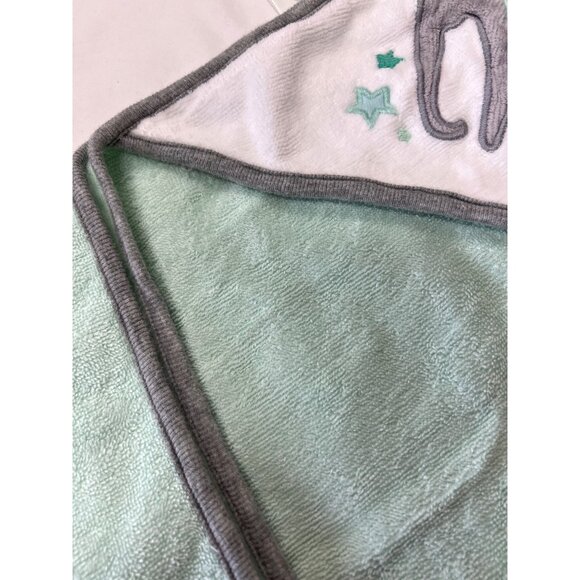 Baby Hooded Towel Elephants Embroidery By Cloud Island 100% Cotton Soft & Absorb - Picture 3 of 4
